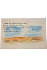 There was nothing but land | Postcard