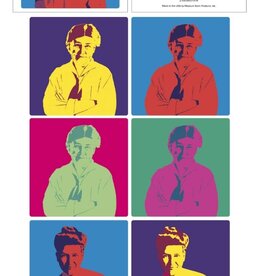Willa Cather Pop Art Stickers