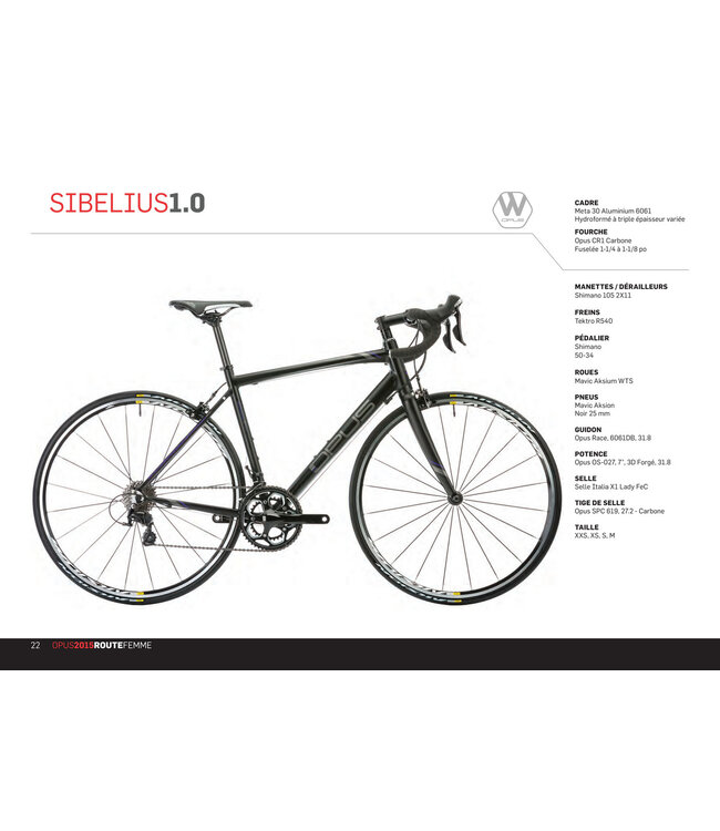 Opus SIBELIUS  1.0 SMALL NOIR/MAUVE