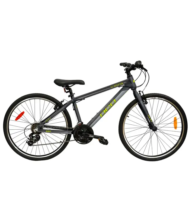 X ZONE 260  14" Charcoal/Vert Lime mat