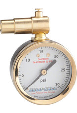 Meiser Meiser Presta-Valve Dial Gauge with Pressure Relief: 30psi