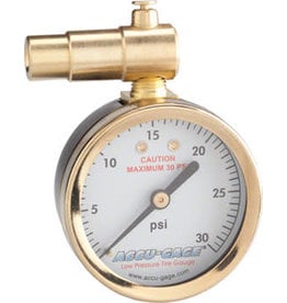 Meiser Meiser Presta-Valve Dial Gauge with Pressure Relief: 30psi