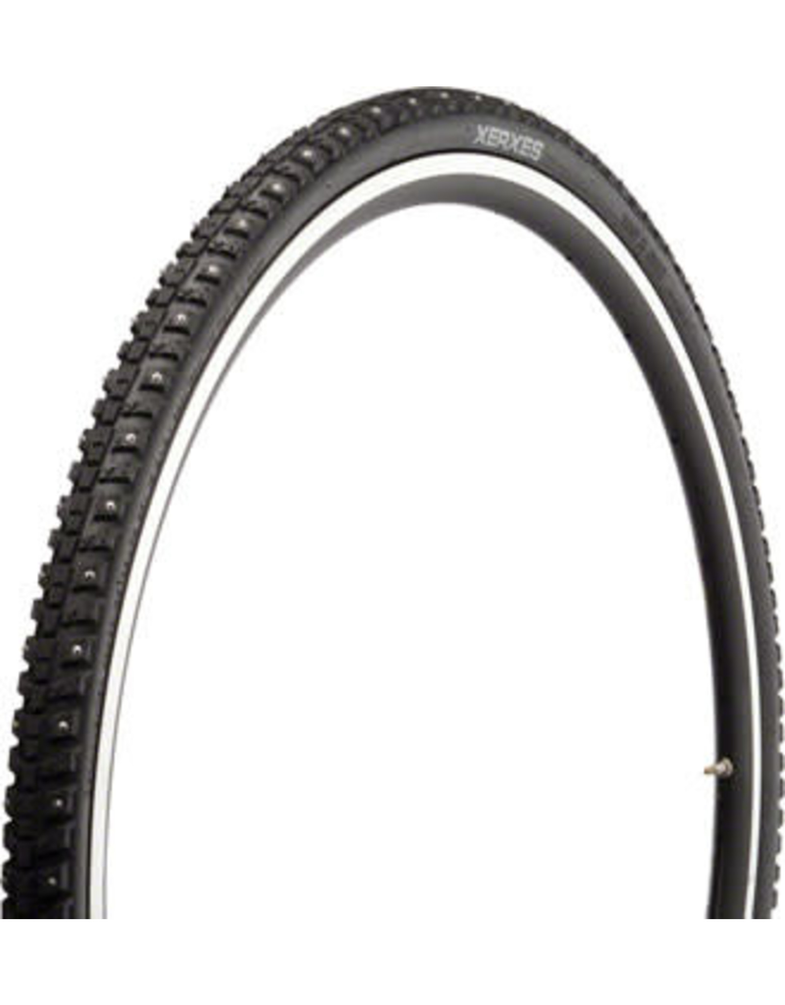 45NRTH Xerxes Tire - 700 x 30, Clincher, Steel, Black, 33tpi, 140 Carbide Steel Studs