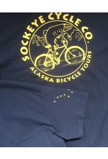 Shtumpa Alaska Flag Pocket SS T-Shirt Sockeye Logo Navy/Gold