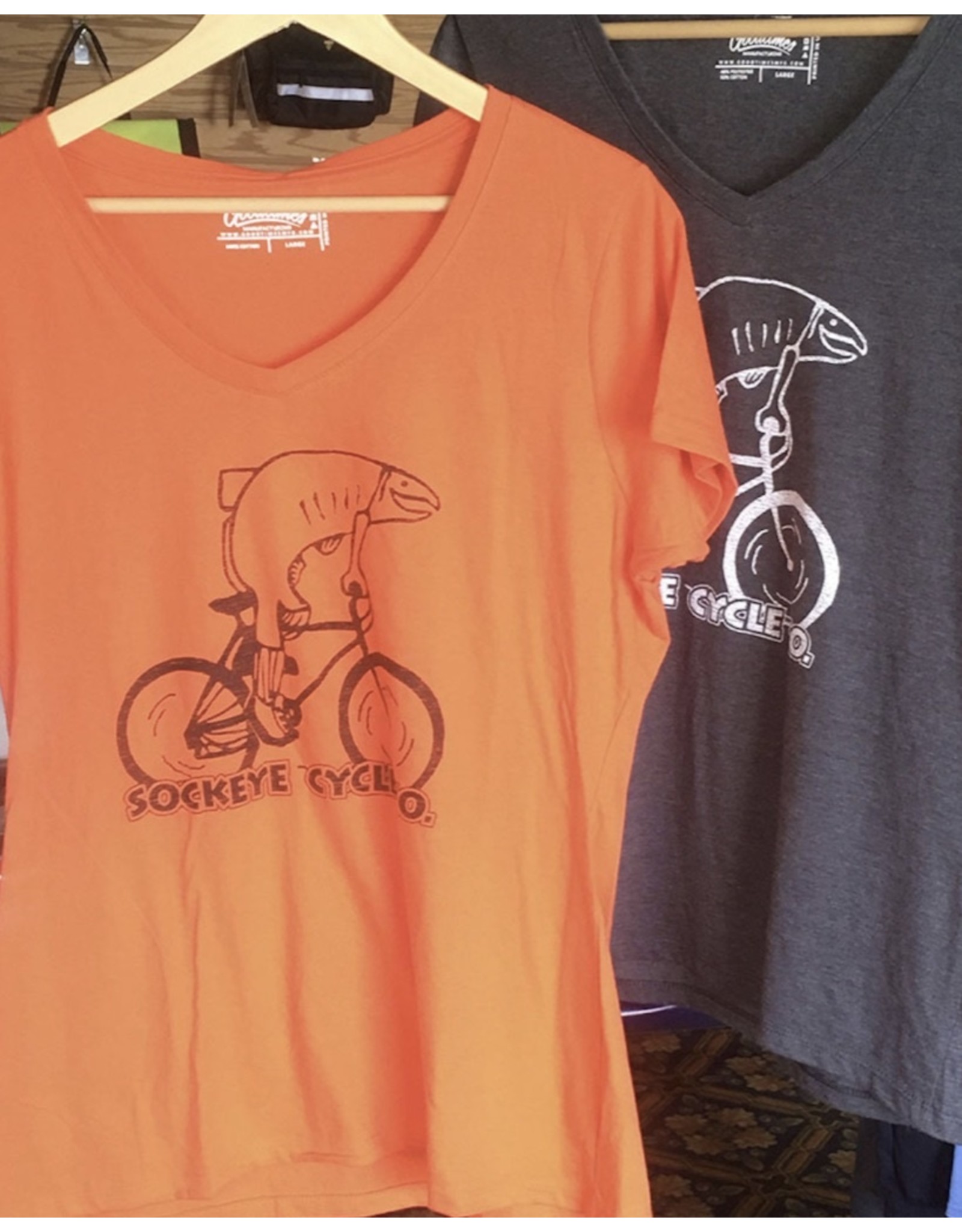 Goodtimes T-shirt Womens SS Fish on a Bike Print