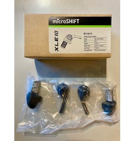 Microshift microSHIFT Bar End Shifter Set, 10-Speed Mountain, Double/Triple, Shimano Compatible, Black