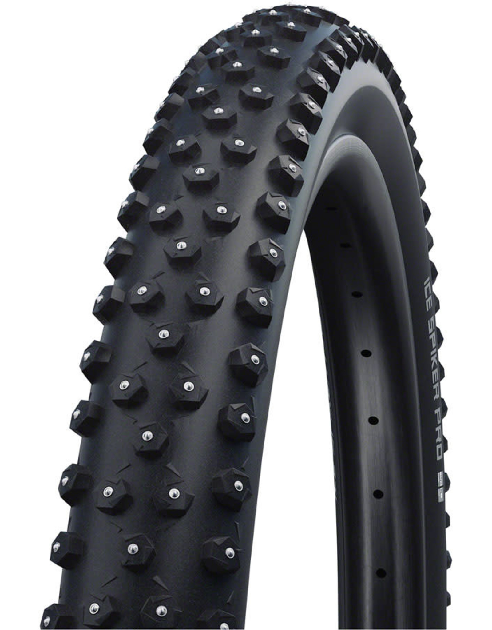 Schwalbe Schwalbe Ice Spiker Pro Tire - 27.5 x 2.6, Tubeless, Folding, Black, Performance, RaceGuard, Double Defense, 344 Aluminum Studs