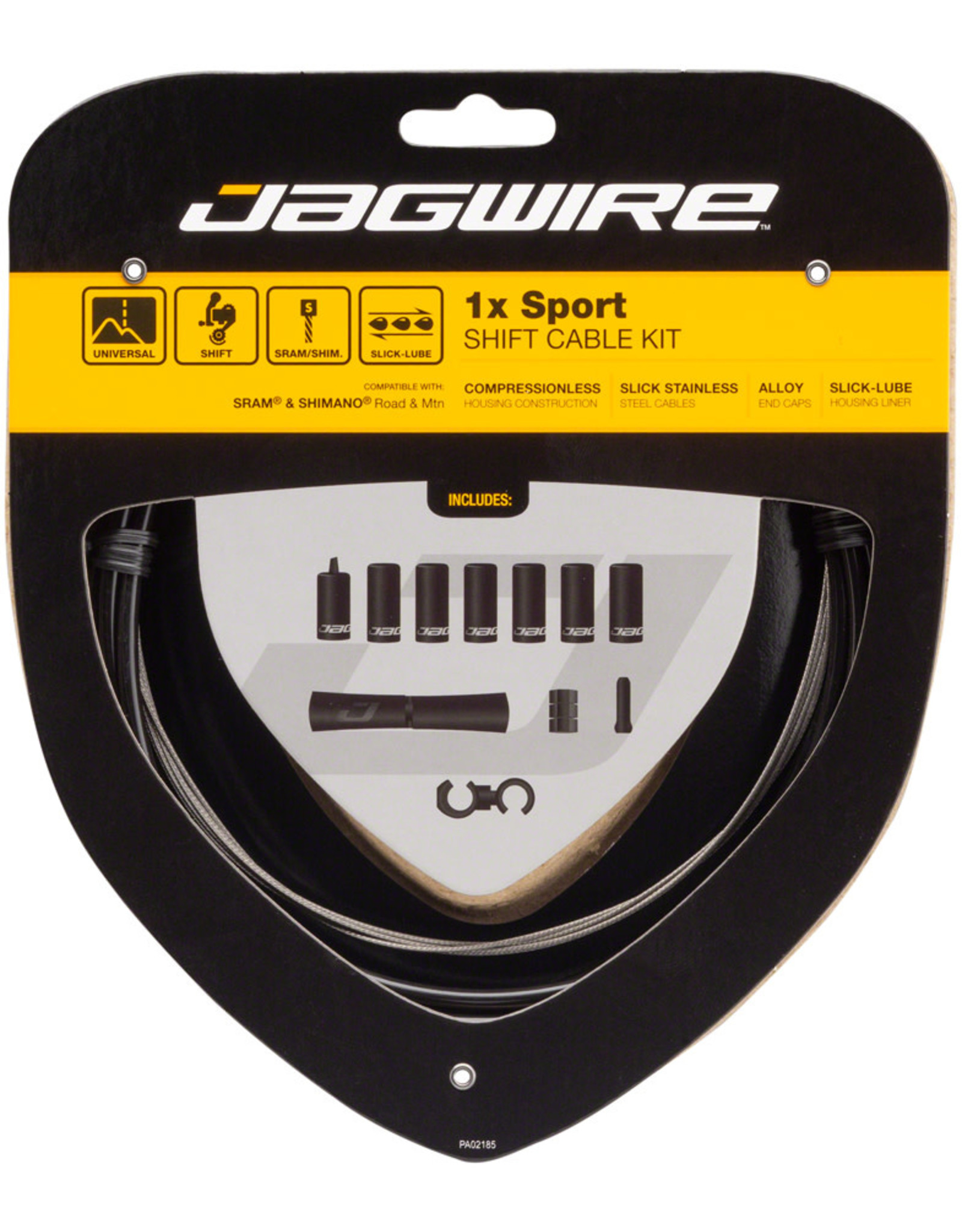 Jagwire Jagwire 1x Sport Shift Cable Kit SRAM/Shimano, Black
