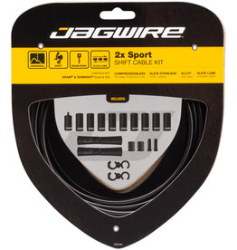 Jagwire Jagwire 2x Sport Shift Cable Kit SRAM/Shimano, Black