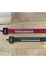 Voile Voile Straps 15" Olive Green w/ Nylon Buckle - Sockeye Cycle Logo