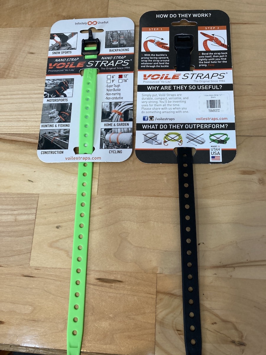Voile Nano Strap 12" Bike, Ski, Gear Strap with Nylon Buckle