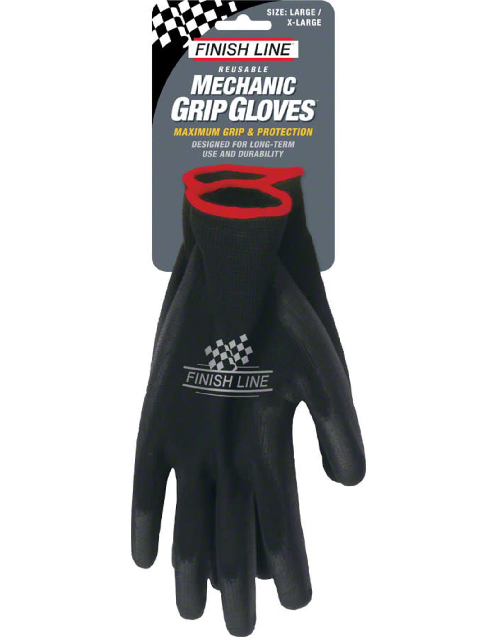 Finish Line Finish Line Mechanic's Grip Gloves, LG/XL