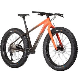Salsa Salsa Beargrease Carbon Deore 11spd Fat Tire Bike - 27.5", Carbon, Red Fade, X-Large