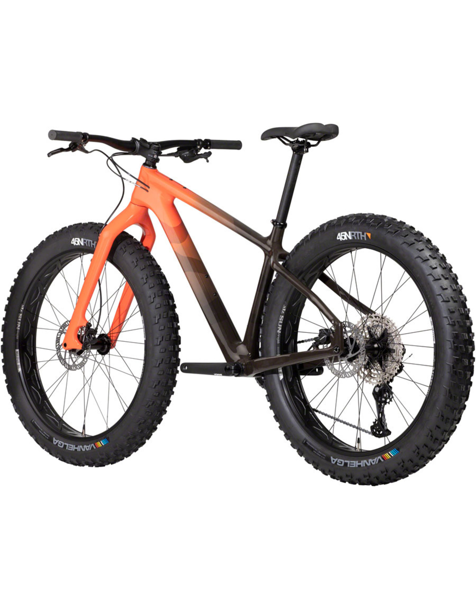 Salsa Salsa Beargrease Carbon Deore 11spd Fat Tire Bike - 27.5", Carbon, Red Fade, X-Large