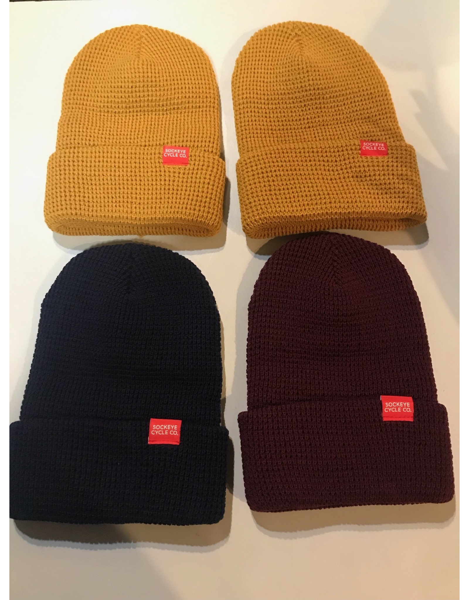 Waffle Knit Beanie Hat