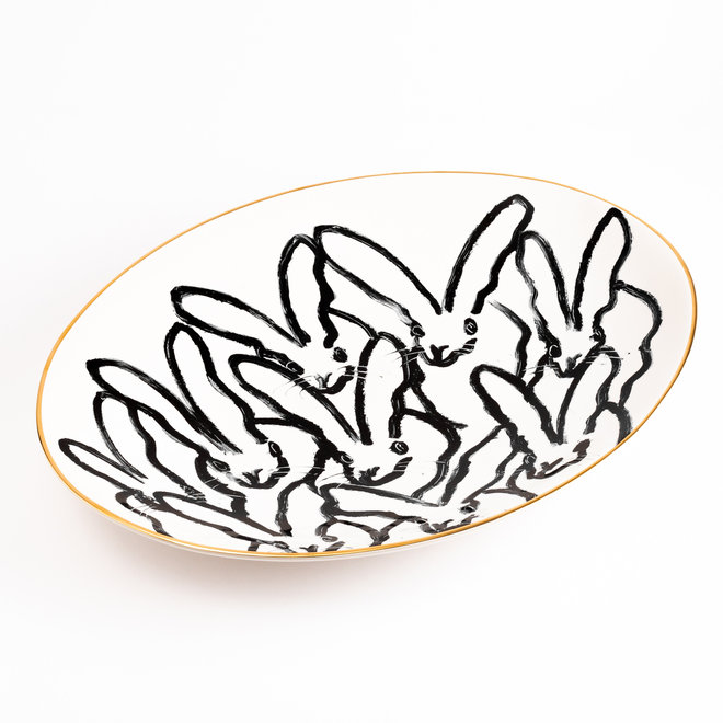 Hunt Slonem - Rabbit Run Serving Platter