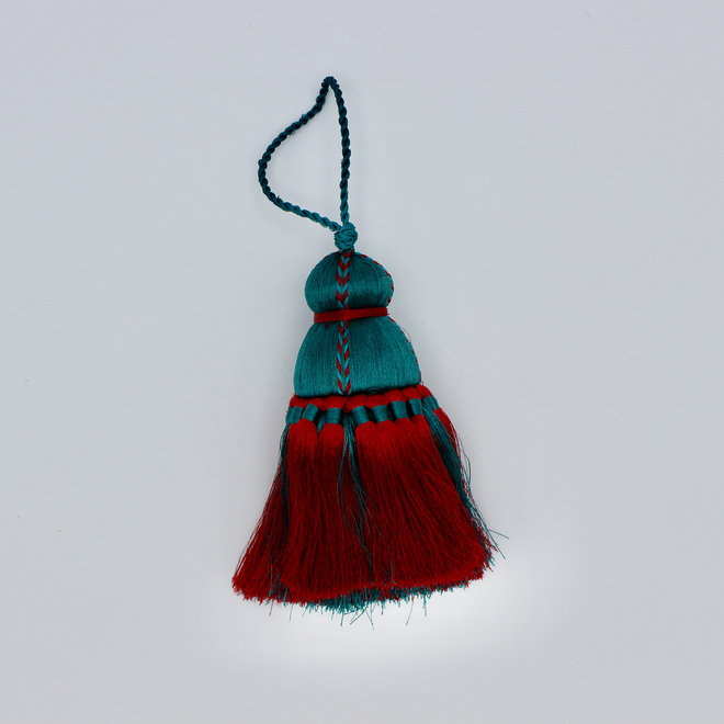 Red & Green Small Tassel