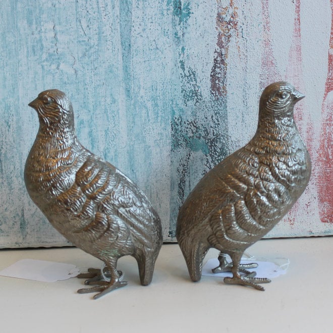 Vintage Silver Birds - Set of 2