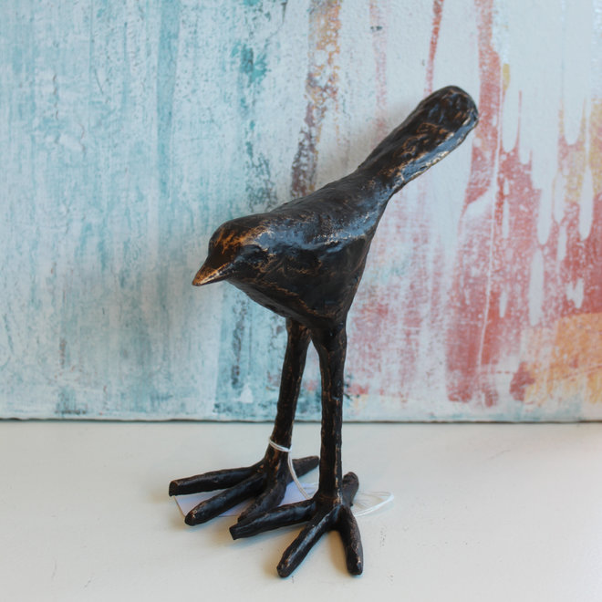 Bronzed Resin Bird - 8.5"