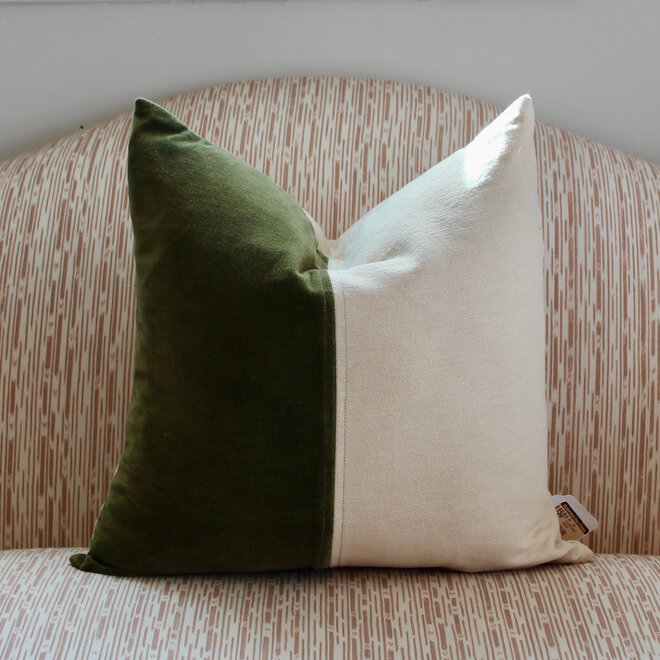 Made Goods Ari Pillows - Forest Green Velvet