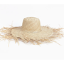 Wide Brim Raffia Hat - Blonde