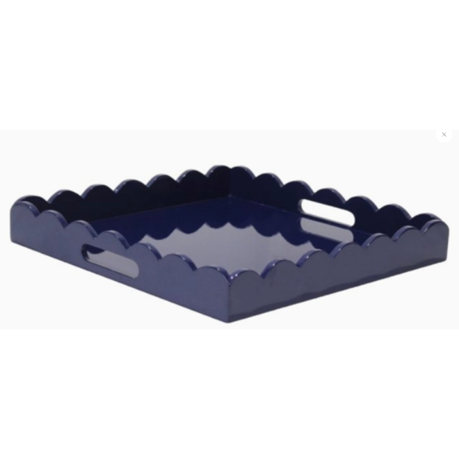 Navy Lacquered Tray