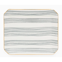 Large Trinket Tray - Dusty Blue Stripe