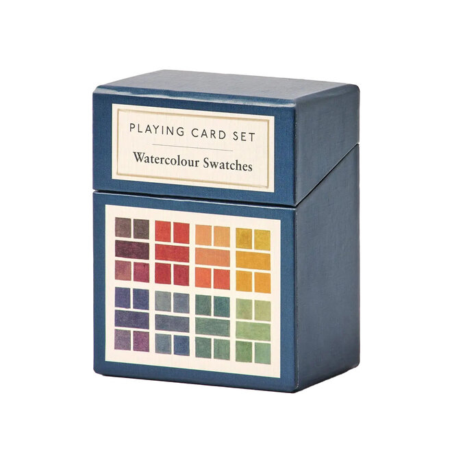 Watercolor Swatches Playing Cards Set of Two