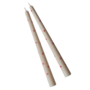 Set of 2 Taper Candles with Hand Painted Hearts