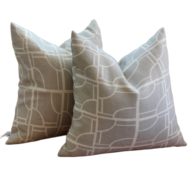 Gray & White Pillows