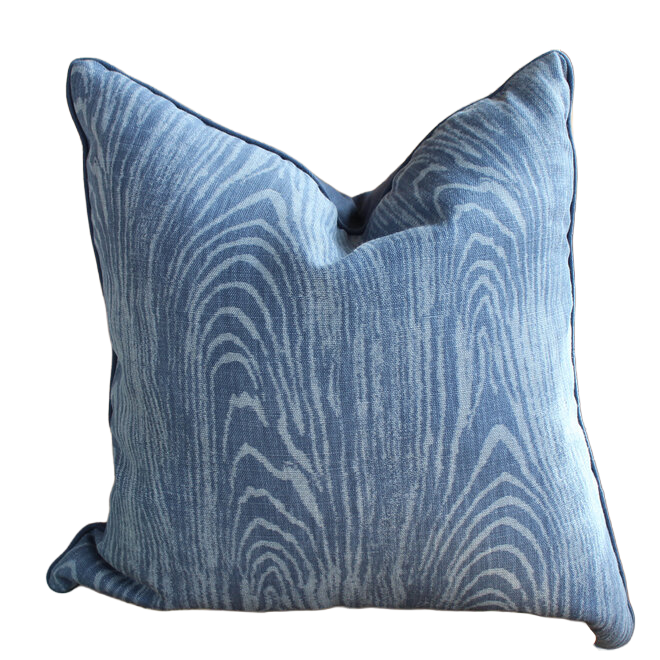 Kravet - Pair of Le Zebre Pillows - Blue