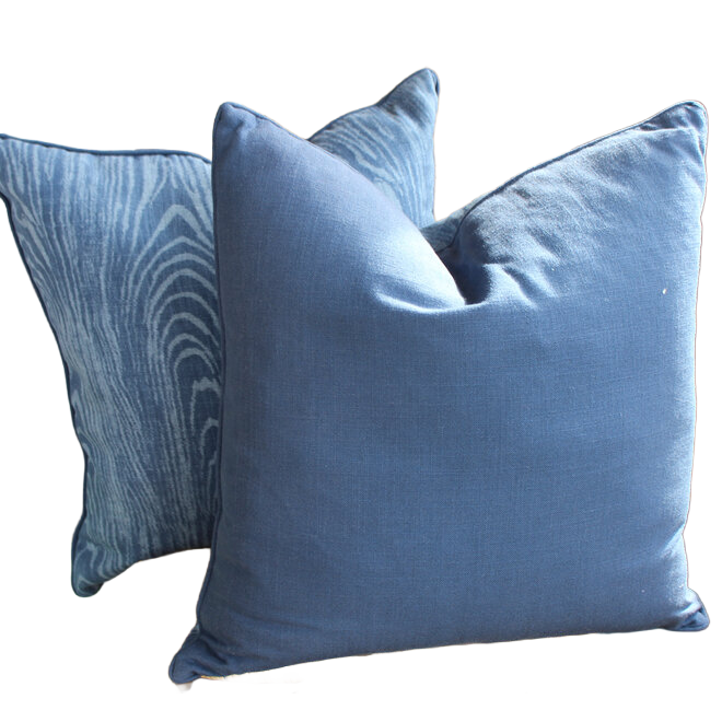 Kravet - Pair of Le Zebre Pillows - Blue