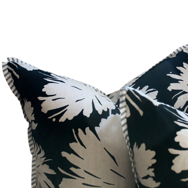 Kate Spade for Kravet - Custom Pair of 22x22 Pillows with Striped Flange