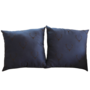 Custom Navy Blue Pillows with Black Antler motif