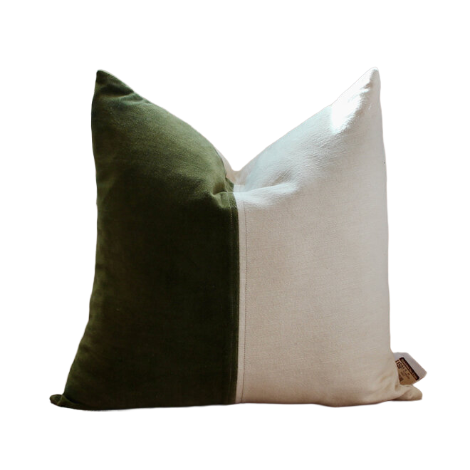 Made Goods Ari Pillows - Forest Green Velvet
