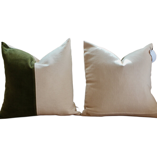 Made Goods Ari Pillows - Forest Green Velvet