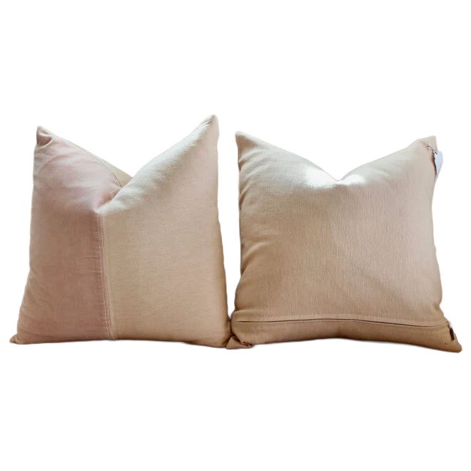 Made Goods Ari Pillows - Soft Pink Velvet