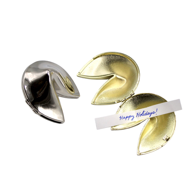 Fortune Cookie Boxes - Silver or Gold