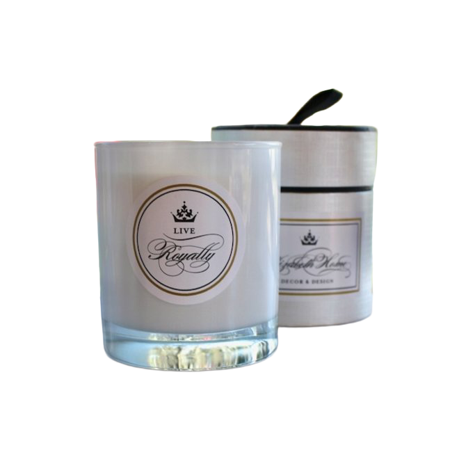 Live Royally Candle - Elizabeth Home Decor and Design Exclusive