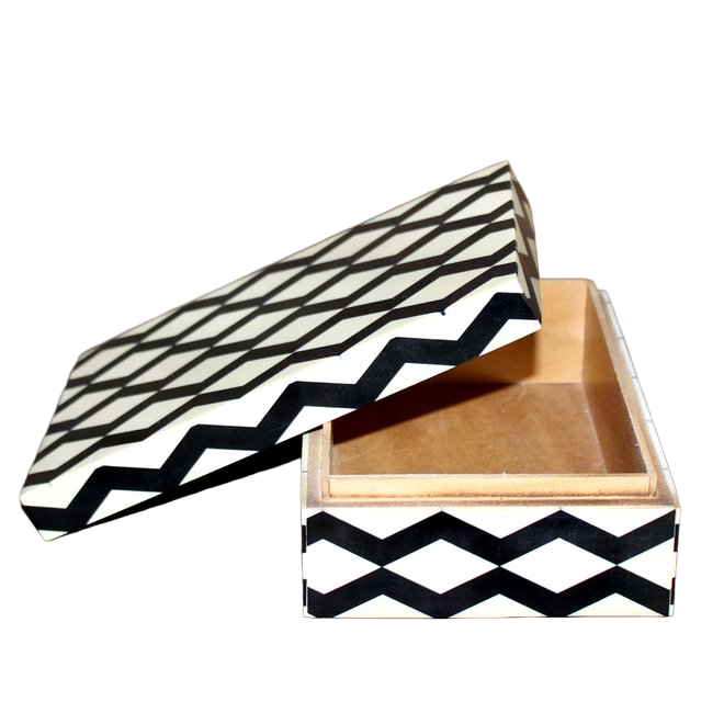 Resin Box - Black and White