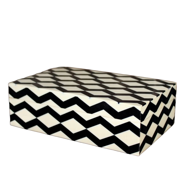 Resin Box - Black and White