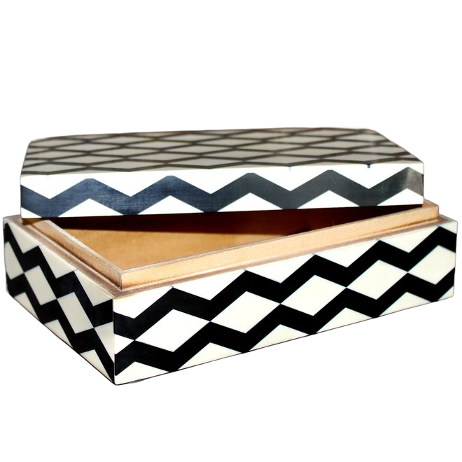 Resin Box - Black and White