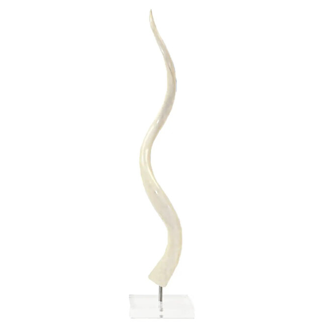 African Kudu Inner on Lucite Stands - Set of 2