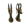 Vintage 70's Brass Ibex Bookends