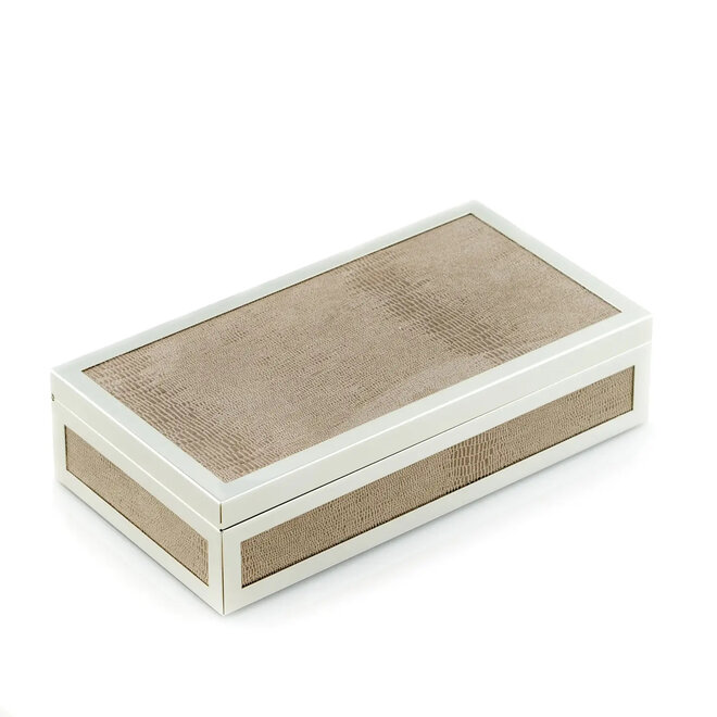 Rectangular Silver Hinged Box