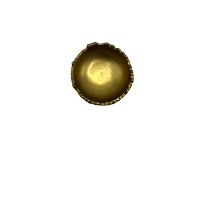 Round Torn Edge Bowl - Gold
