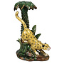 Majolica Style Leopard Candle