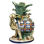 Majolica Style Camel Vase Imported