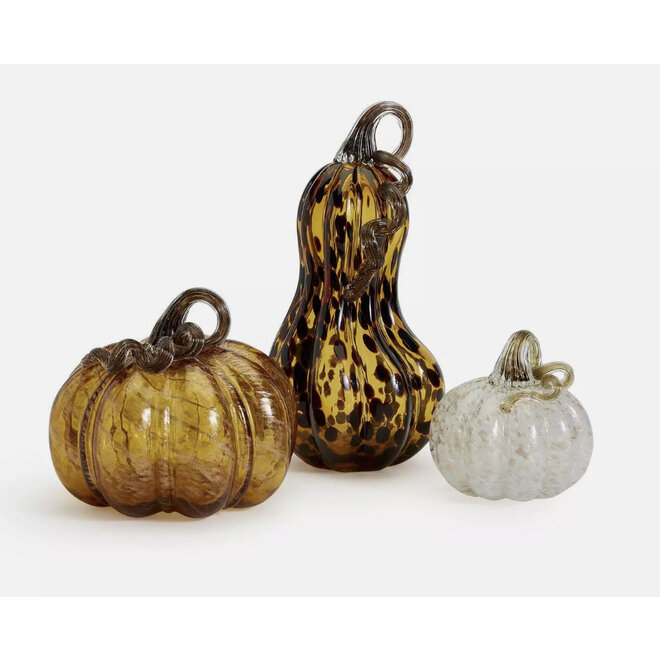 Medium Glass Pumpkin