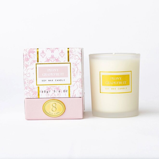 Peony Grapefruit Soy Wax Candle - 5.6oz